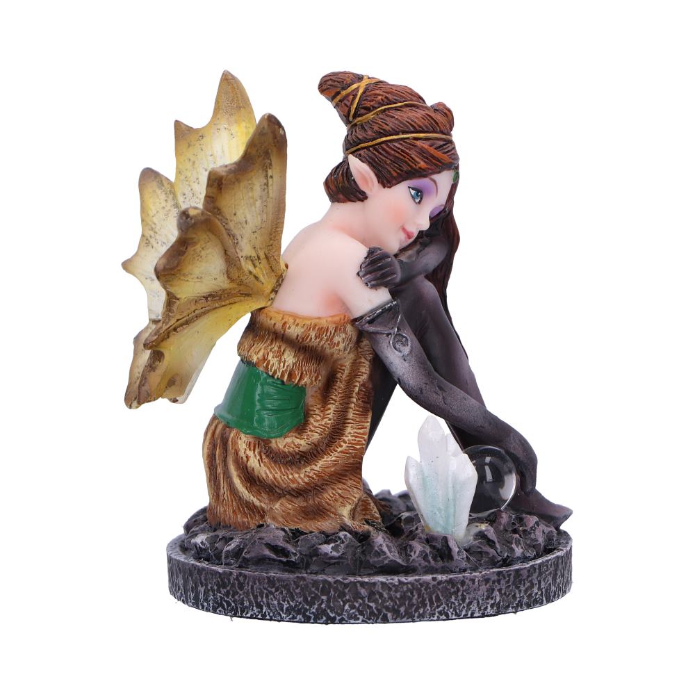 Amber Auburn Crystal Fairy Figurine 8.2cm 4