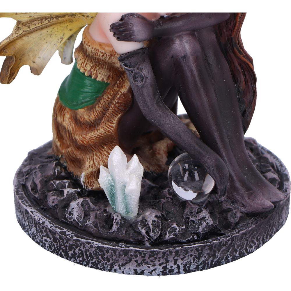 Amber Auburn Crystal Fairy Figurine 8.2cm 6