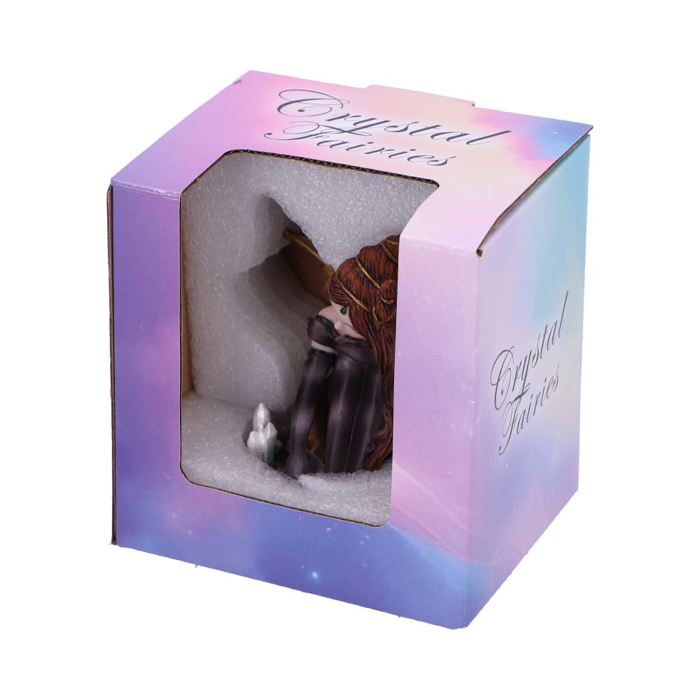 Amber Auburn Crystal Fairy Figurine 8.2cm 7