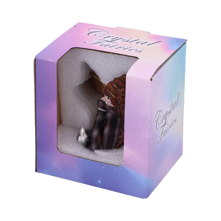 Amber Auburn Crystal Fairy Figurine 8.2cm 7