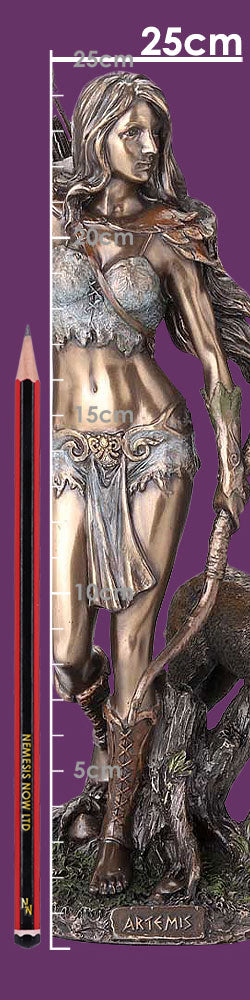 Artemis Greek Goddess of the Hunt Bronze Figurine 8