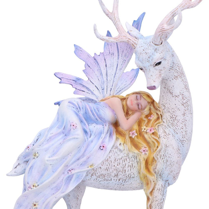 Evelyn Fairy and Stag Figurine 32.5cm Resin Statue