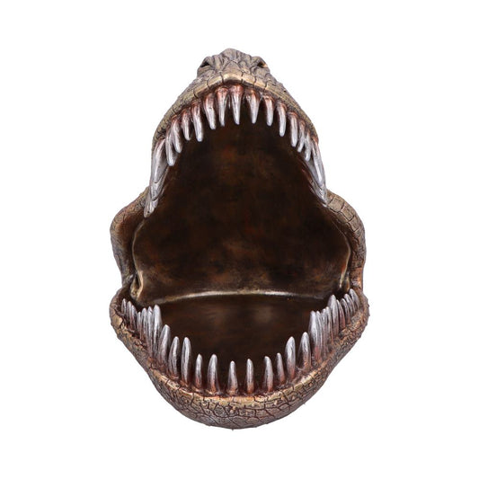 Metallic Tyrannosaurus Rex Head Trinket Dish 24cm 2