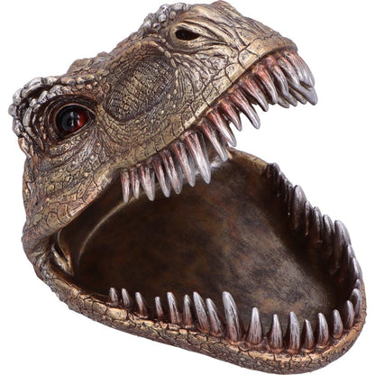 Metallic Tyrannosaurus Rex Head Trinket Dish 24cm 6
