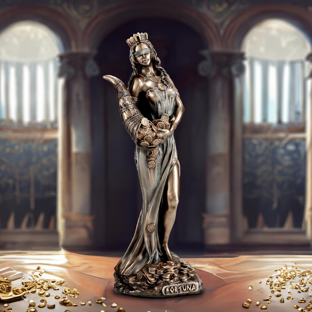 Fortuna Medium Bronze Figurine 15.2cm 7