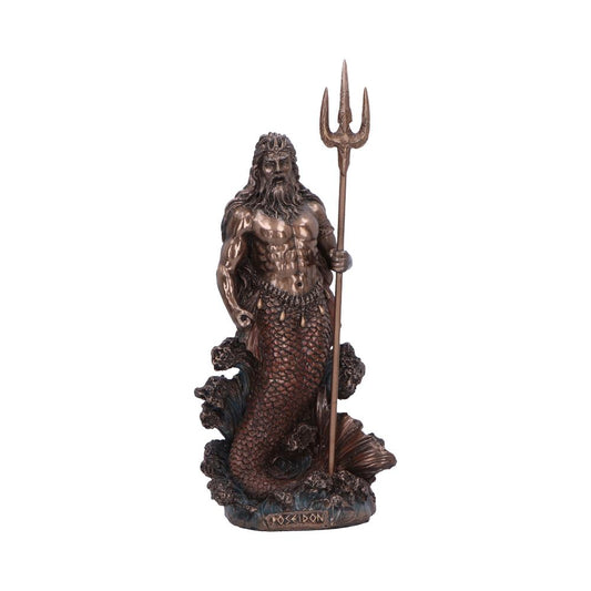 Poseidon God of the Sea Medium Bronze Figurine 18.5cm 1