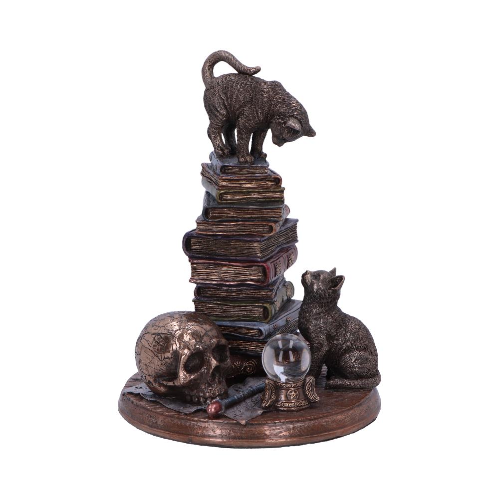 Feline Scholars Bronze Cat Ornament 18cm 1