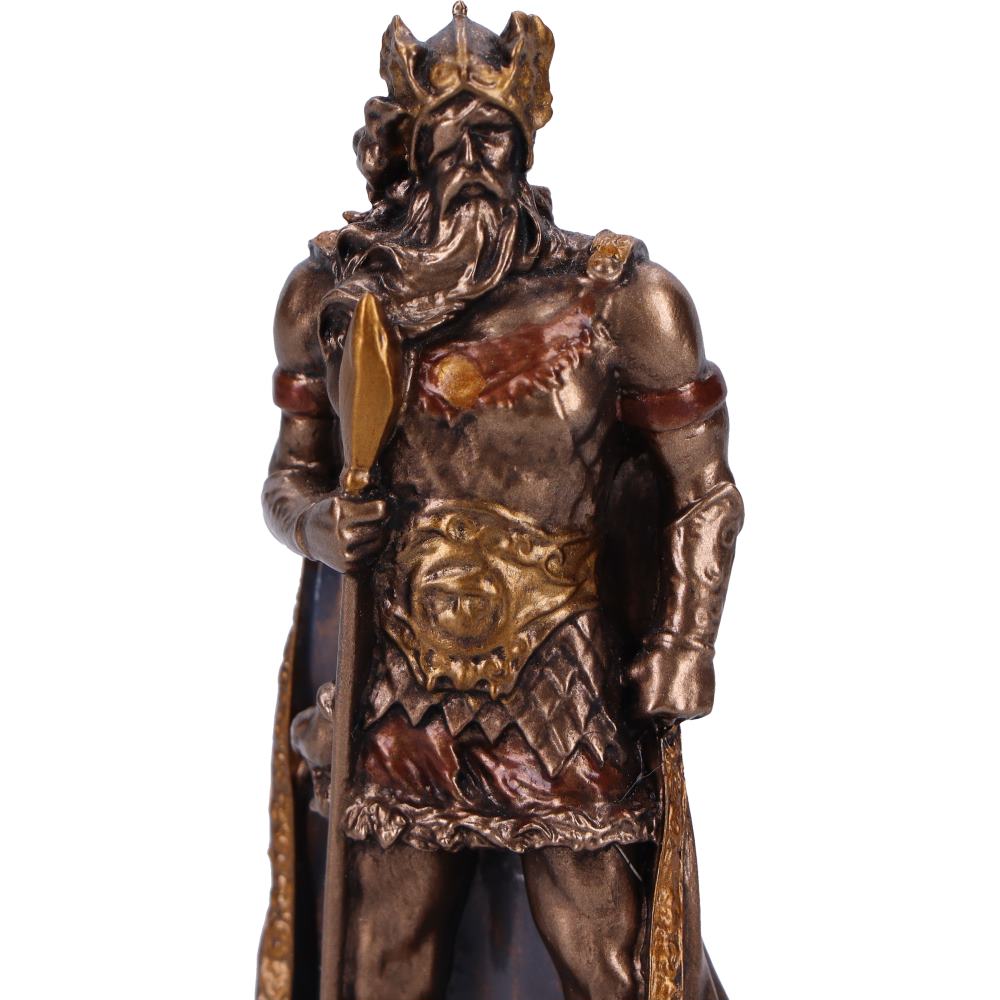 Odin God of War Mini Bronze Figurine 8.3cm 5