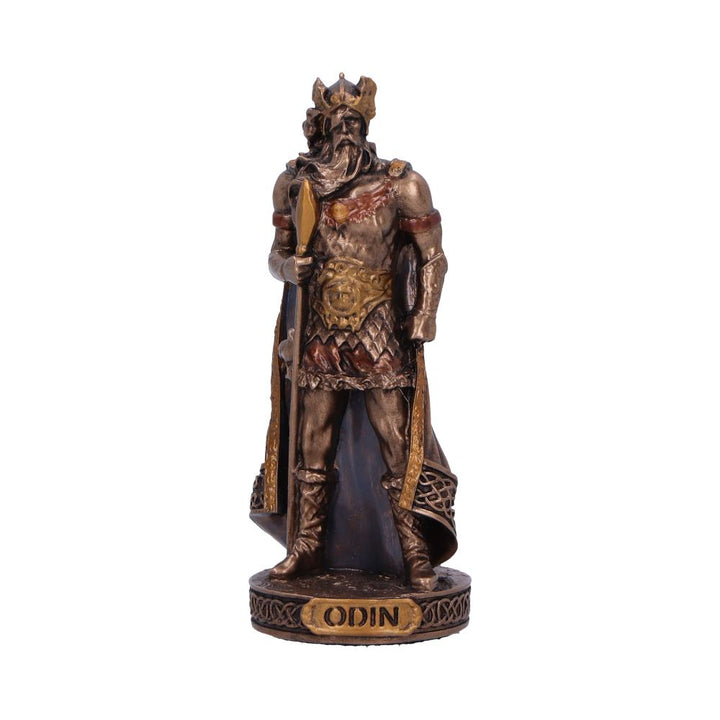 Odin God of War Mini Bronze Figurine 8.3cm