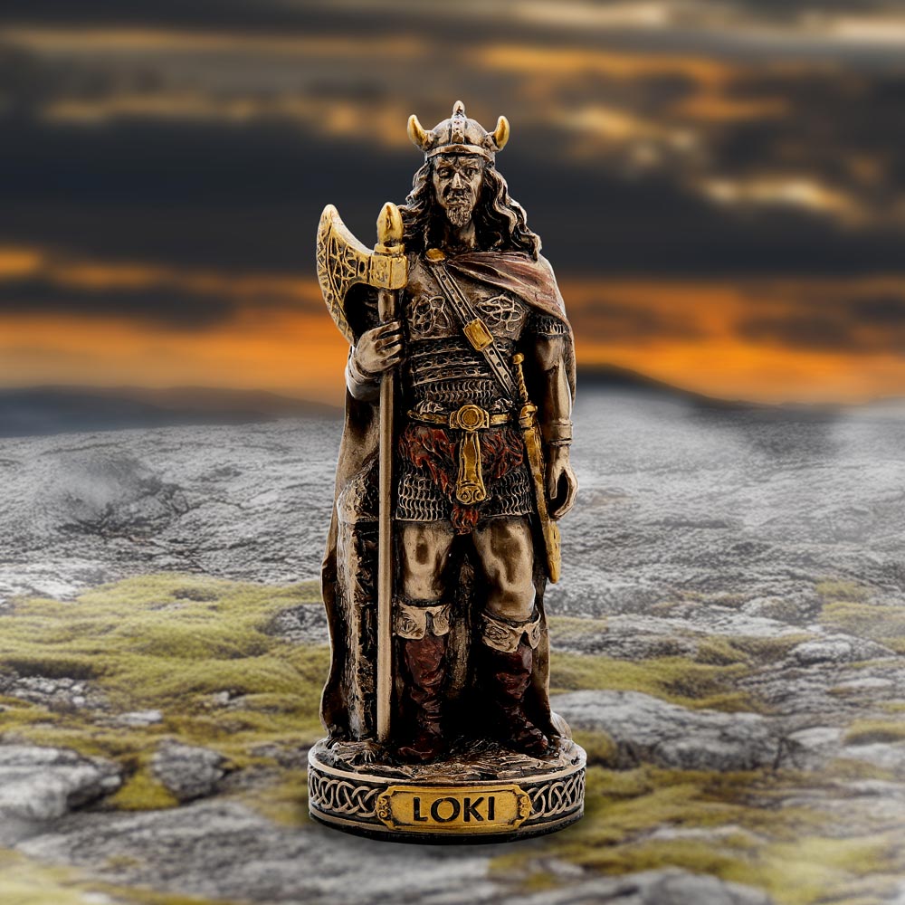 Loki Trickster God Mini Bronze Figurine 8.5cm 7
