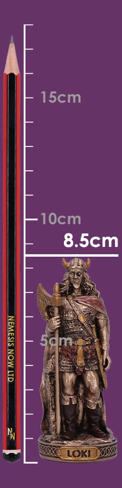 Loki Trickster God Mini Bronze Figurine 8.5cm 8