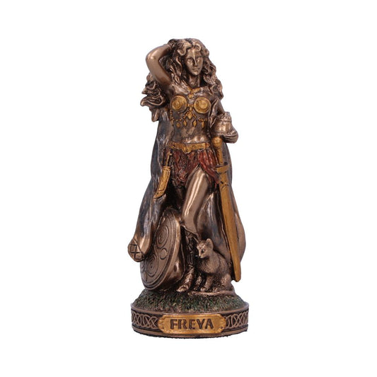 Freya Goddess of Love and Fertility Mini Bronze Figurine 8.5cm 1