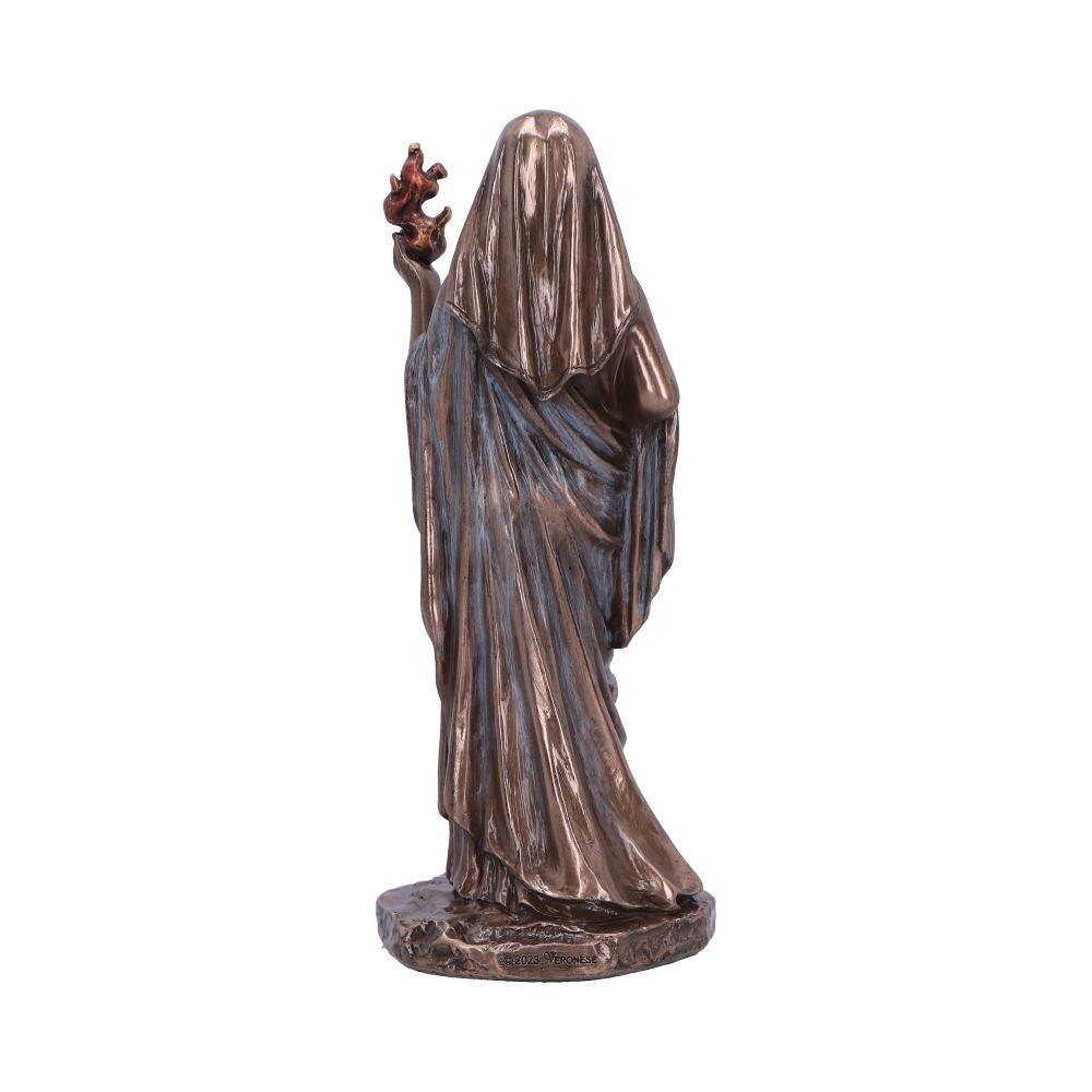 Hestia Goddess of Home and Hearth Bronze Figurine 15cm 3