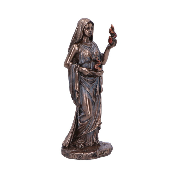 Hestia Goddess of Home and Hearth Bronze Figurine 15cm