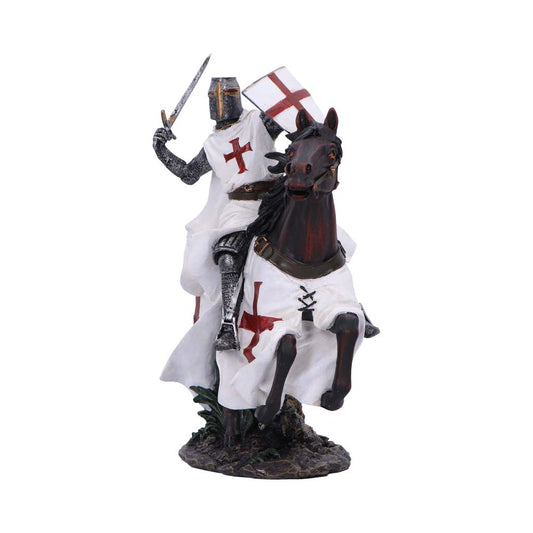 Take to Your Steed a Medieval Templar Knight Figurine 28cm 2