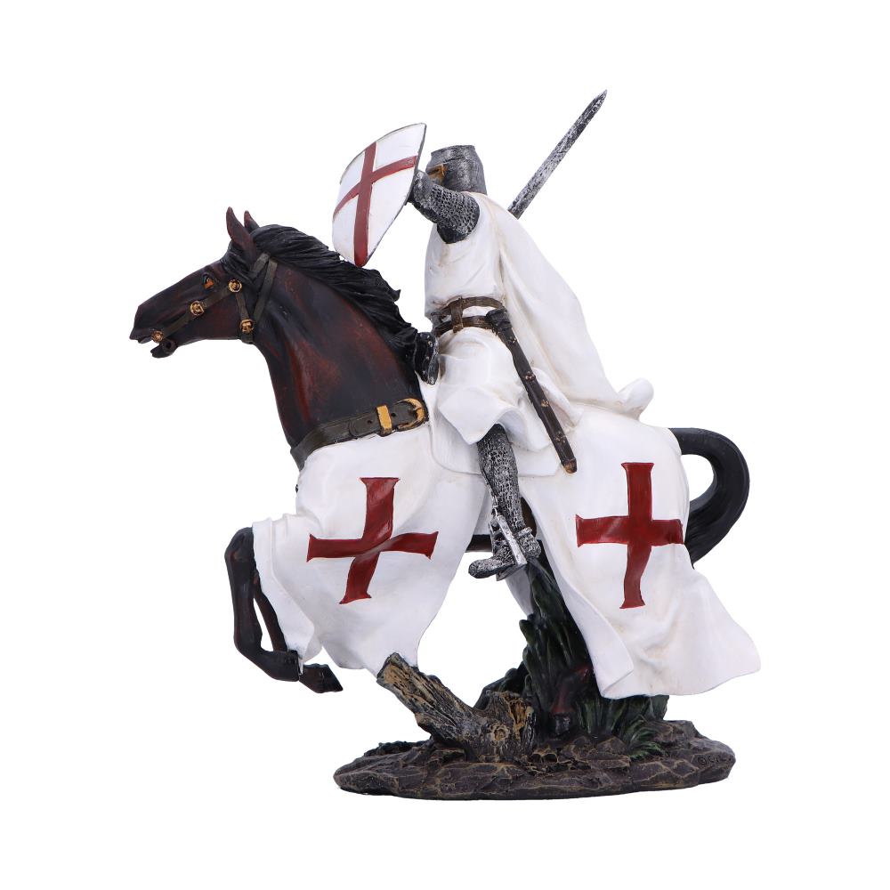 Take to Your Steed a Medieval Templar Knight Figurine 28cm 3