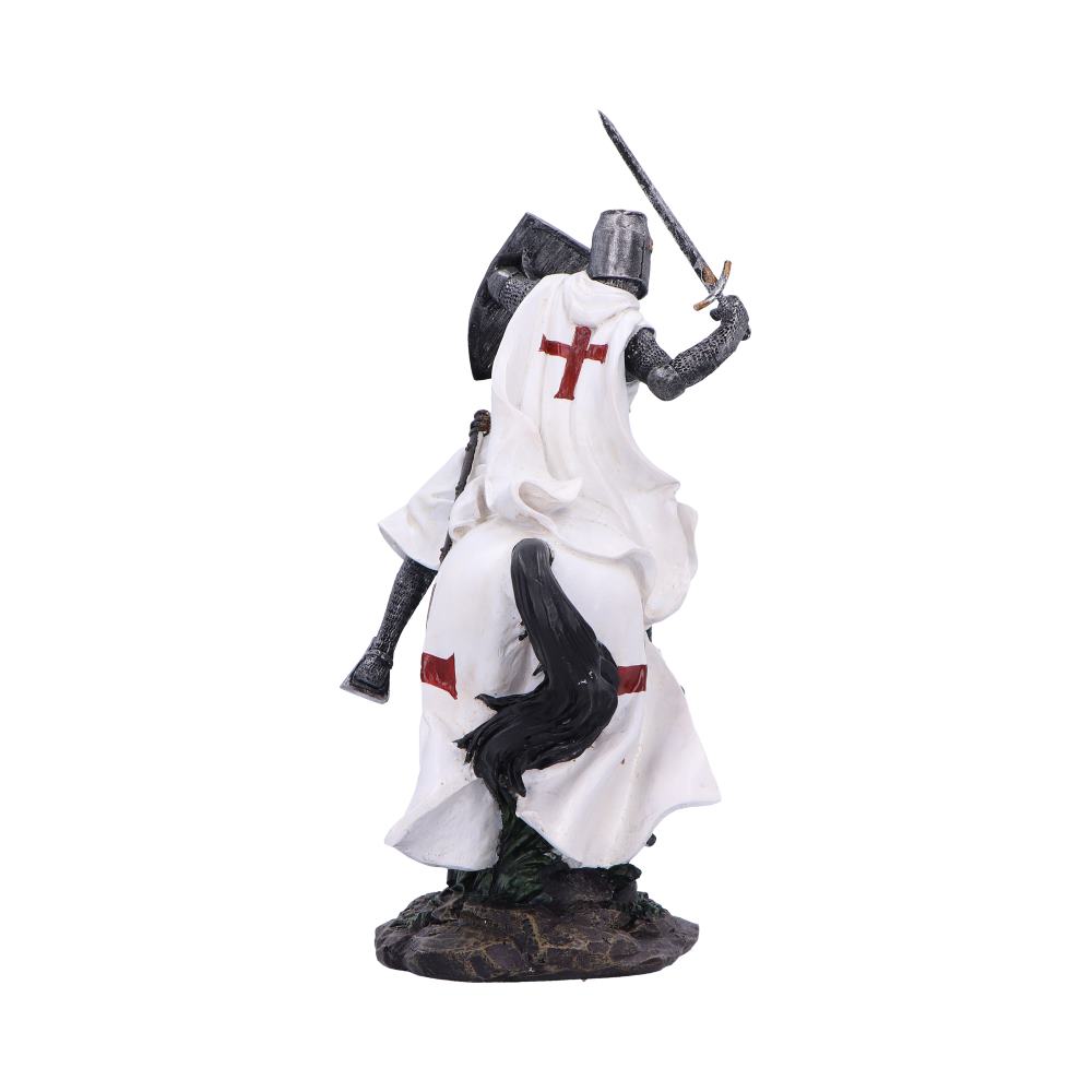 Take to Your Steed a Medieval Templar Knight Figurine 28cm 4