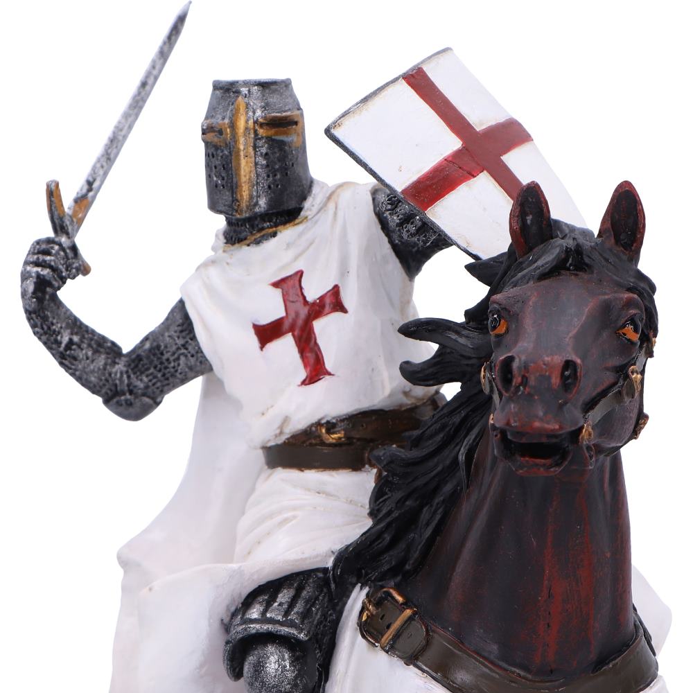 Take to Your Steed a Medieval Templar Knight Figurine 28cm 5