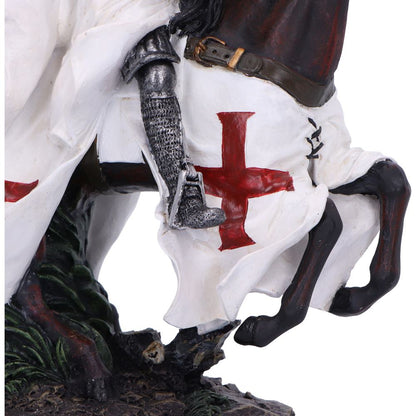 Take to Your Steed a Medieval Templar Knight Figurine 28cm 6