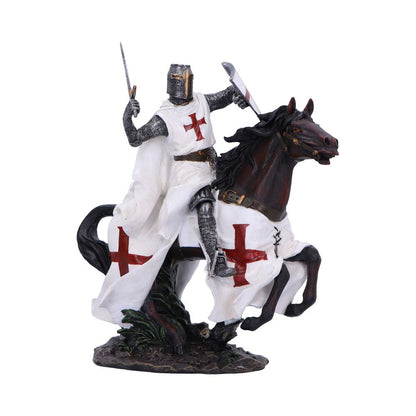 Take to Your Steed a Medieval Templar Knight Figurine 28cm 1