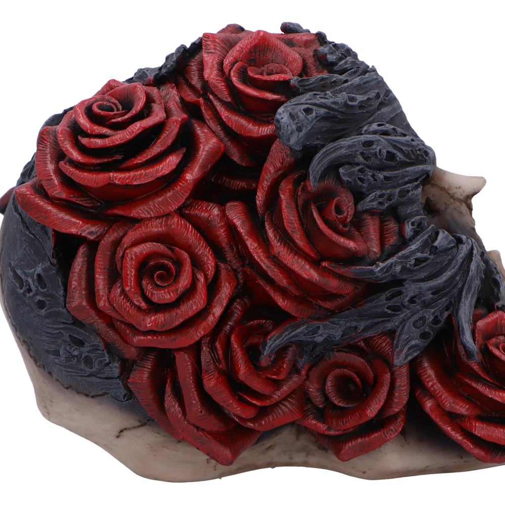 Soul Rose Ornamental Skull 17cm 6