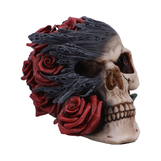 Soul Rose Ornamental Skull 17cm 1