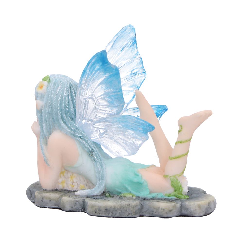 Amelia Nature Fairy Figurine with Clear Blue Wings 6cm 3