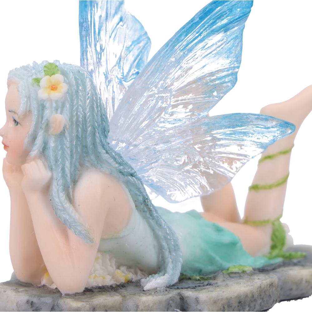 Amelia Nature Fairy Figurine with Clear Blue Wings 6cm 6