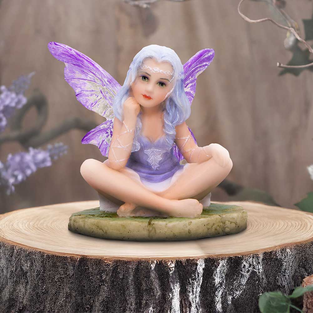 Lila Serene Lavender Fairy with Ethereal Wings 5cm 7