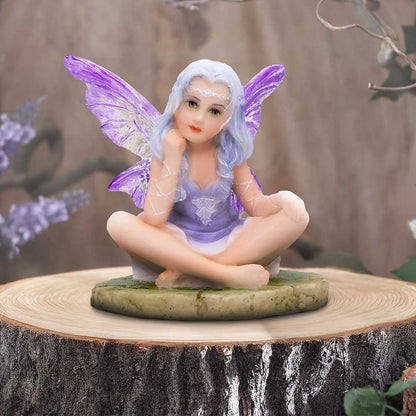 Lila Serene Lavender Fairy with Ethereal Wings 5cm 7