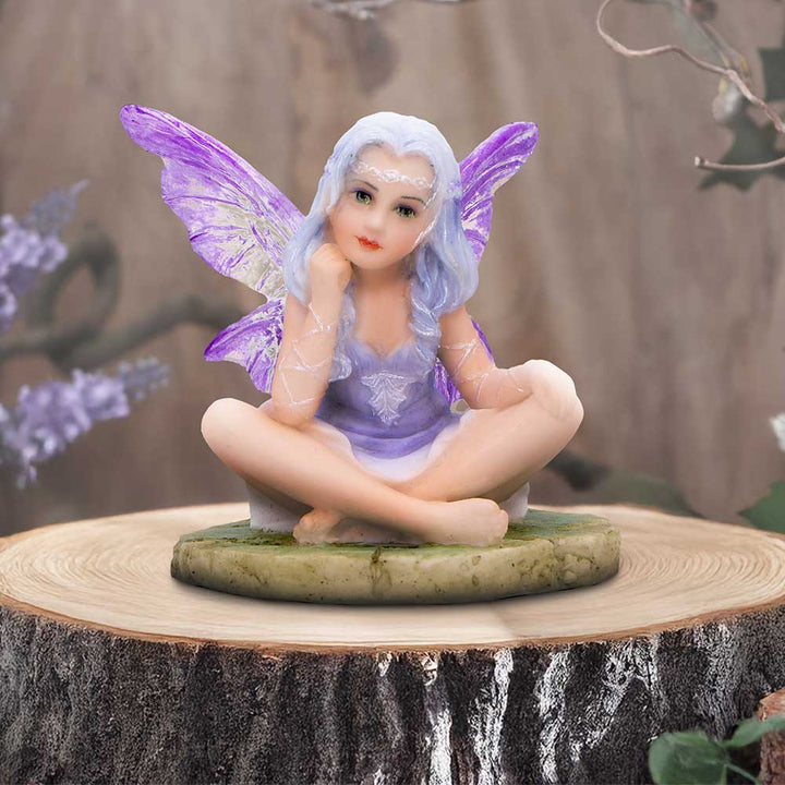 Lila Serene Lavender Fairy with Ethereal Wings 5cm