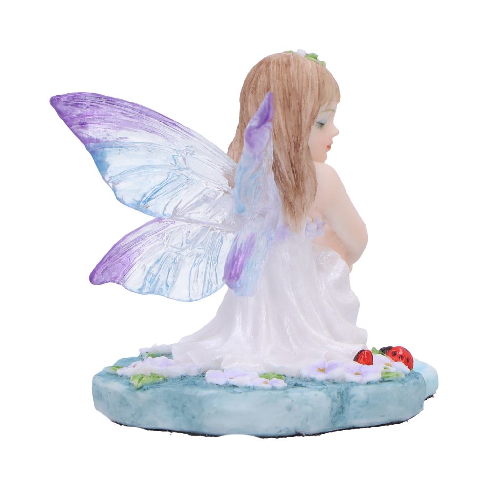 Jenna Serene Fairy with Purple Lilies and Ladybugs 6cm 4
