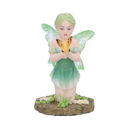 Esme Forest Fairy with Butterfly and Flowers 7cm 1