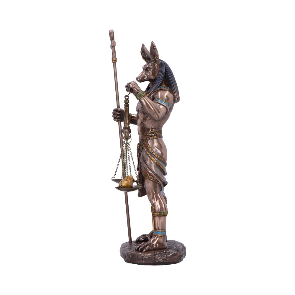 Bronzed Anubis Figurine a Guardian of the Tombs Symbol Justice 26.5cm 2