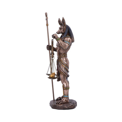 Bronzed Anubis Figurine a Guardian of the Tombs Symbol Justice 26.5cm 2