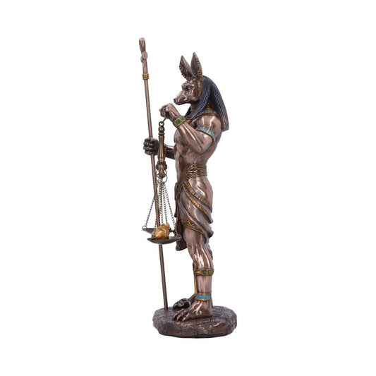 Bronzed Anubis Figurine a Guardian of the Tombs Symbol Justice 26.5cm 2
