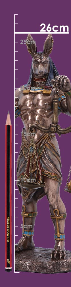 Bronzed Anubis Figurine a Guardian of the Tombs Symbol Justice 26.5cm 9