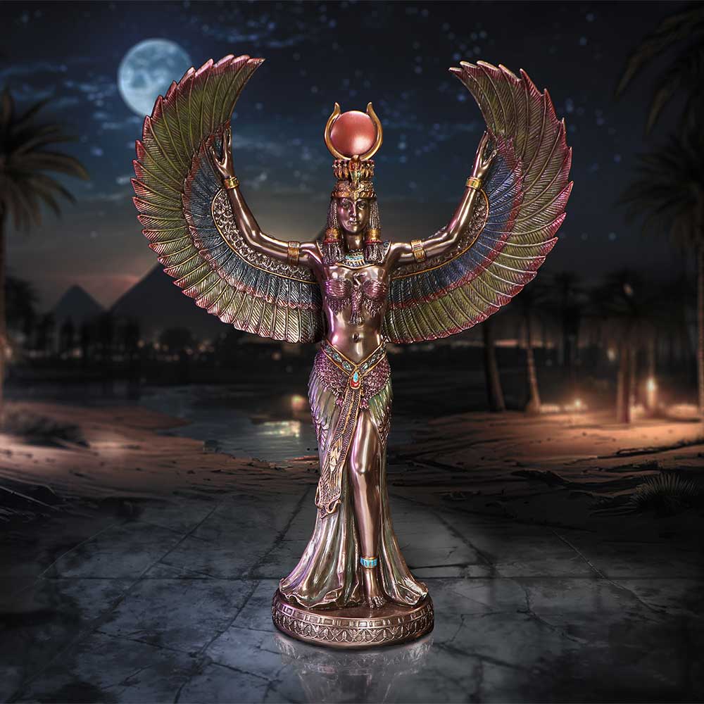 Graceful Isis Figurine an Embodiment of Magic Wisdom and Divinity Goddess 32.5cm 7