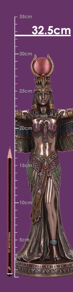 Graceful Isis Figurine an Embodiment of Magic Wisdom and Divinity Goddess 32.5cm 9
