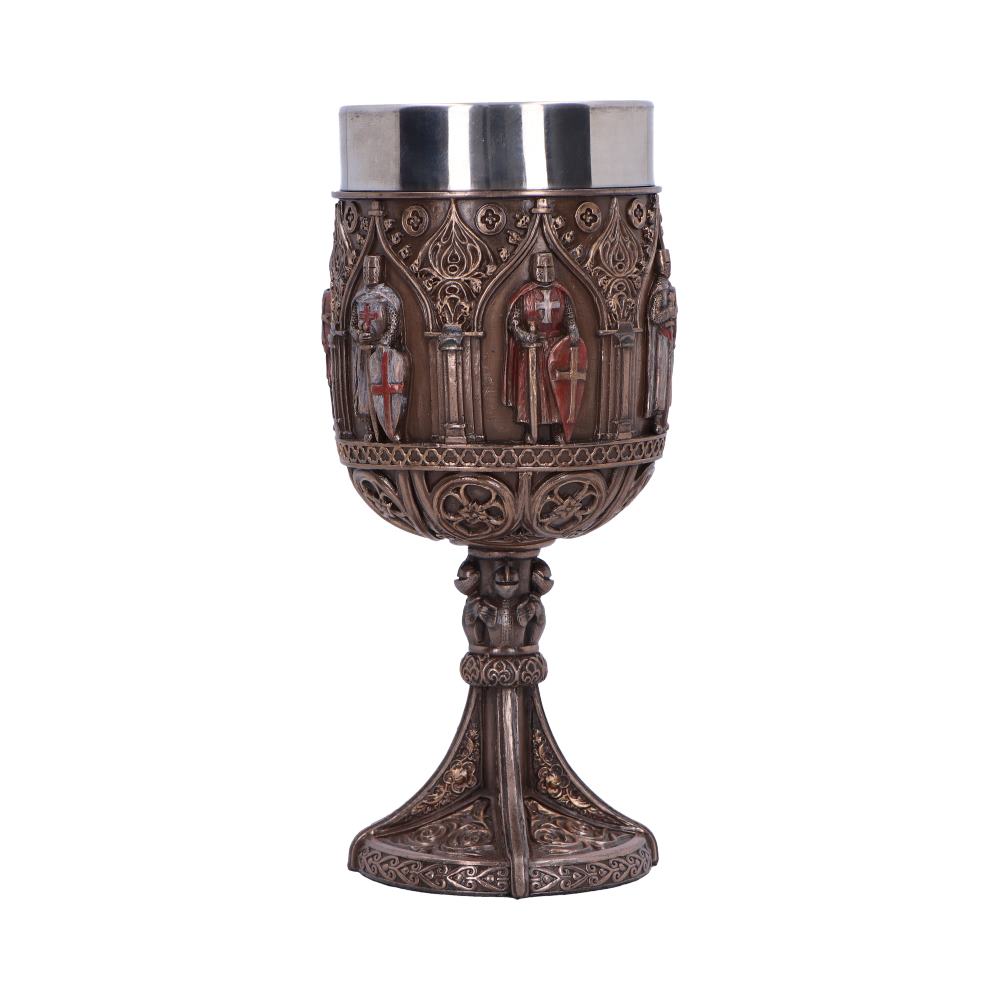 Knights Templar Goblet a Majestic Tribute to History 18cm Bronze Drinking Mug 2