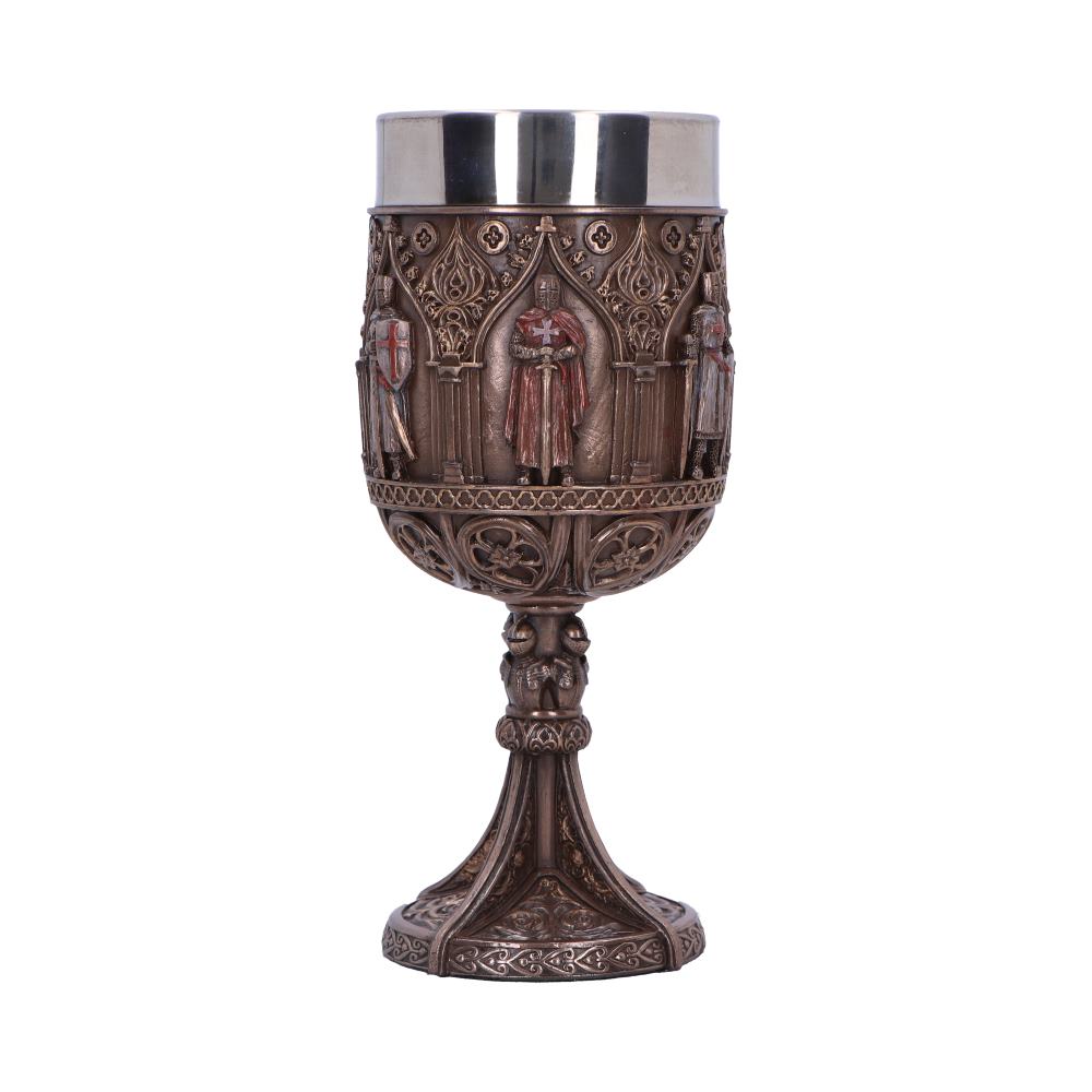 Knights Templar Goblet a Majestic Tribute to History 18cm Bronze Drinking Mug 3