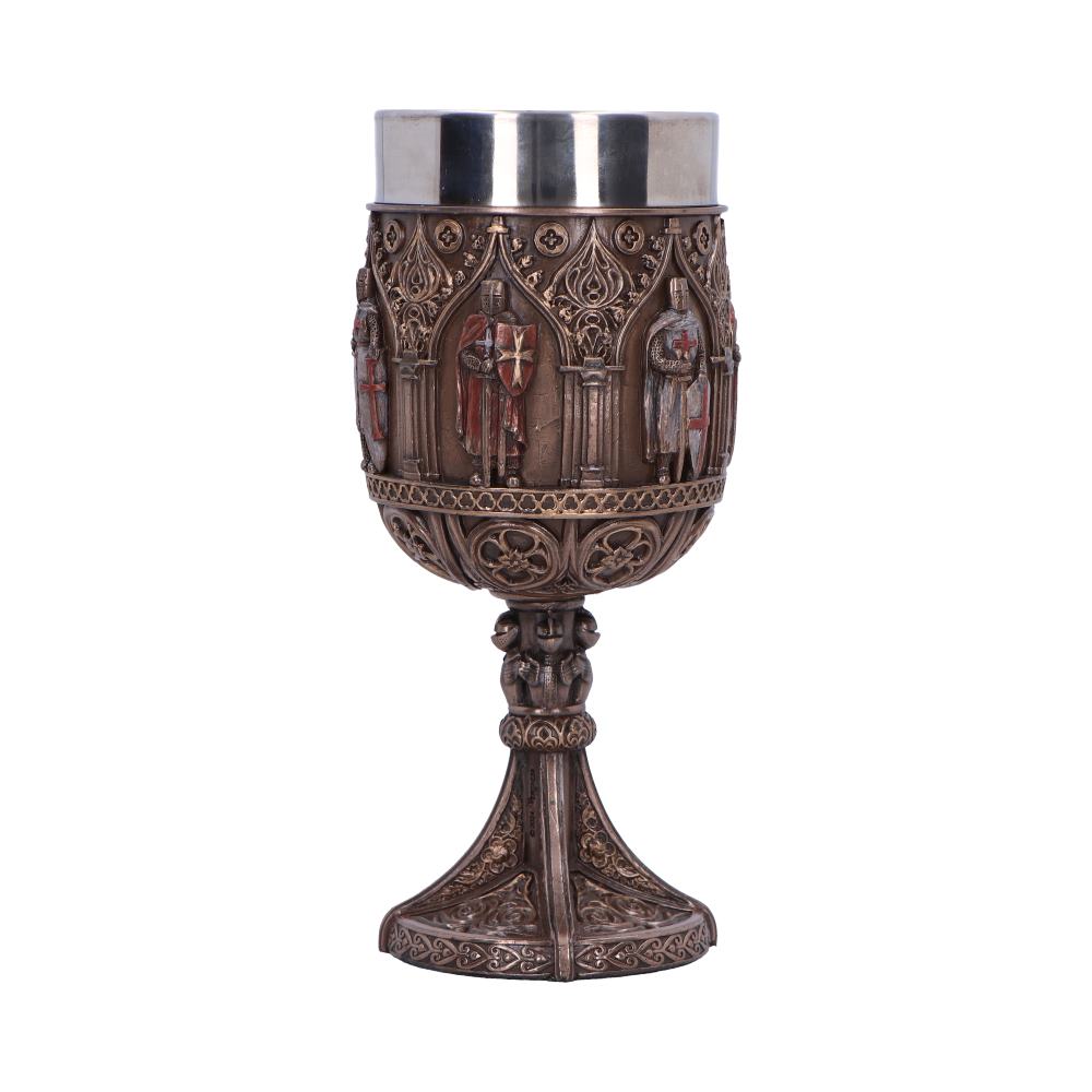 Knights Templar Goblet a Majestic Tribute to History 18cm Bronze Drinking Mug 4
