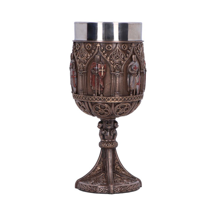 Knights Templar Goblet a Majestic Tribute to History 18cm Bronze Drinking Mug