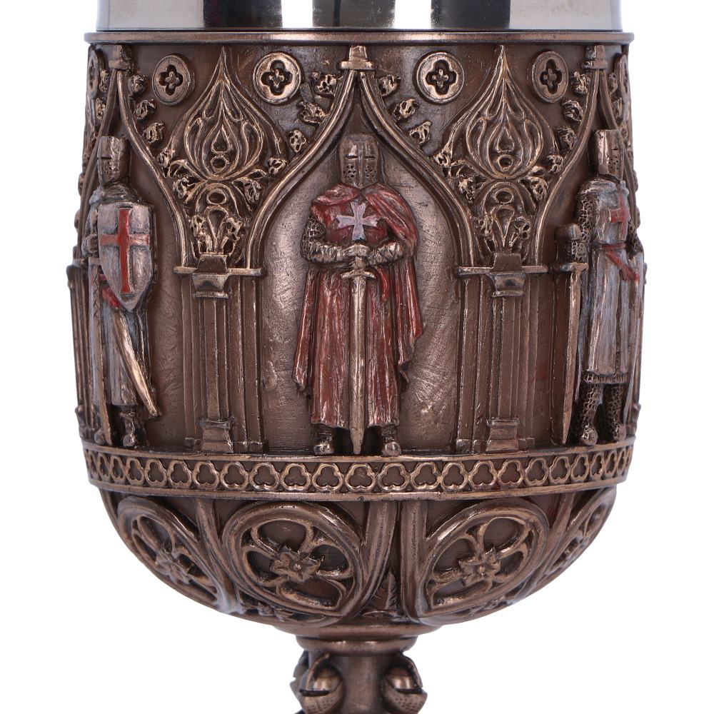 Knights Templar Goblet a Majestic Tribute to History 18cm Bronze Drinking Mug 5