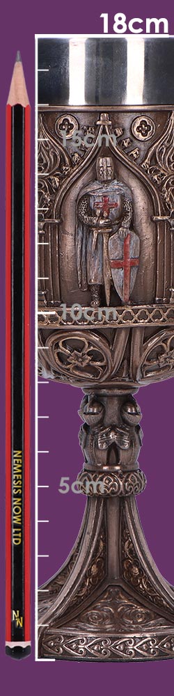 Knights Templar Goblet a Majestic Tribute to History 18cm Bronze Drinking Mug 8