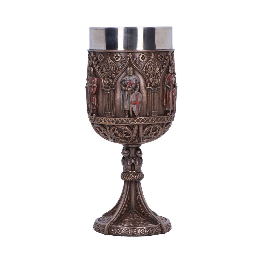 Knights Templar Goblet a Majestic Tribute to History 18cm Bronze Drinking Mug 1