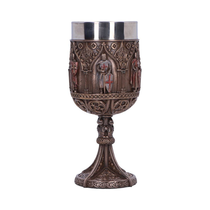 Knights Templar Goblet a Majestic Tribute to History 18cm Bronze Drinking Mug