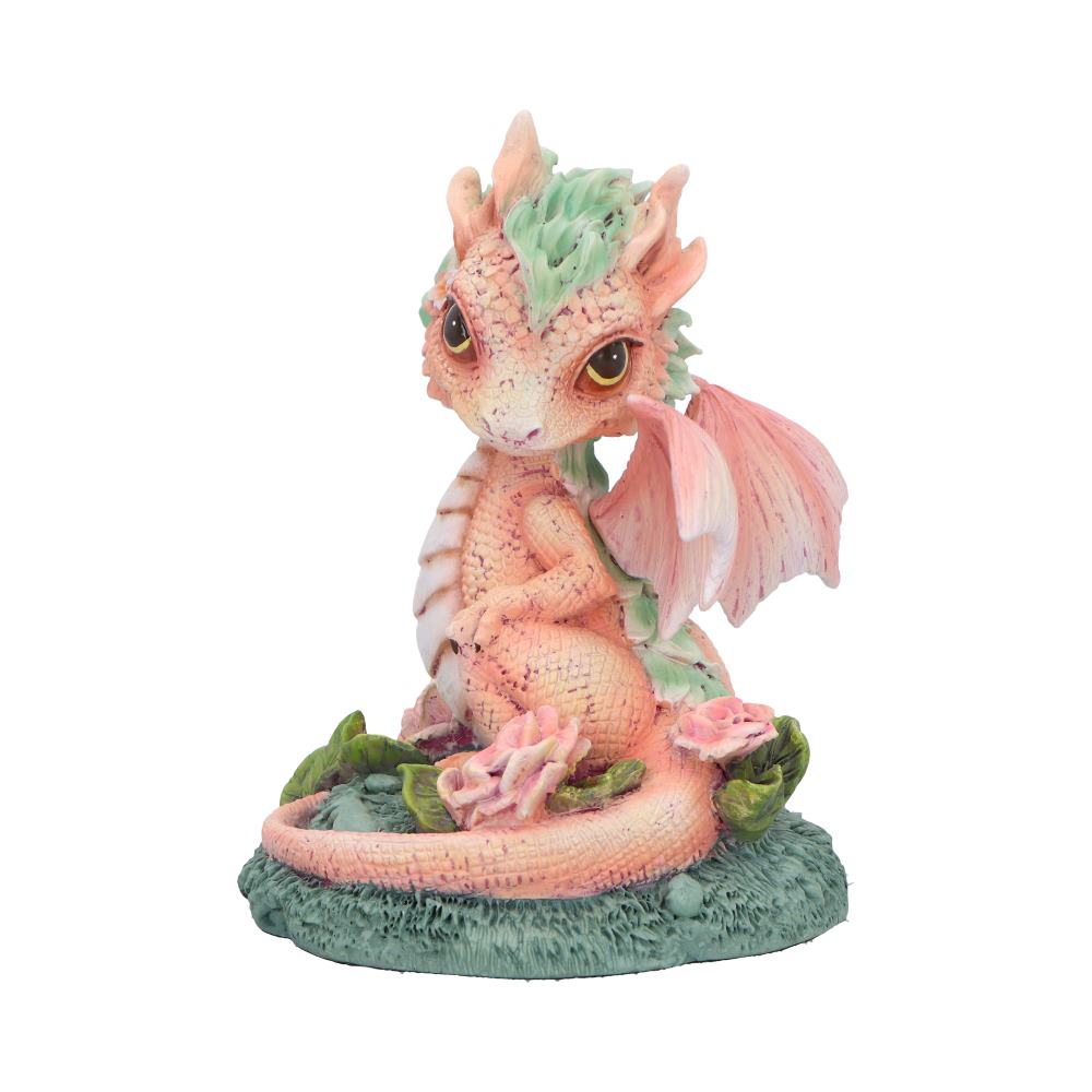 Carnation Flower Dragon Figurine 12cm 2