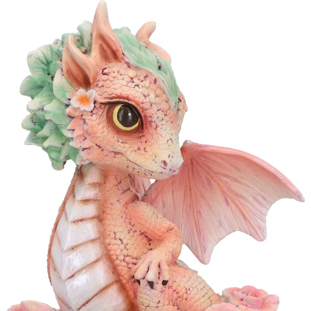Carnation Flower Dragon Figurine 12cm 5