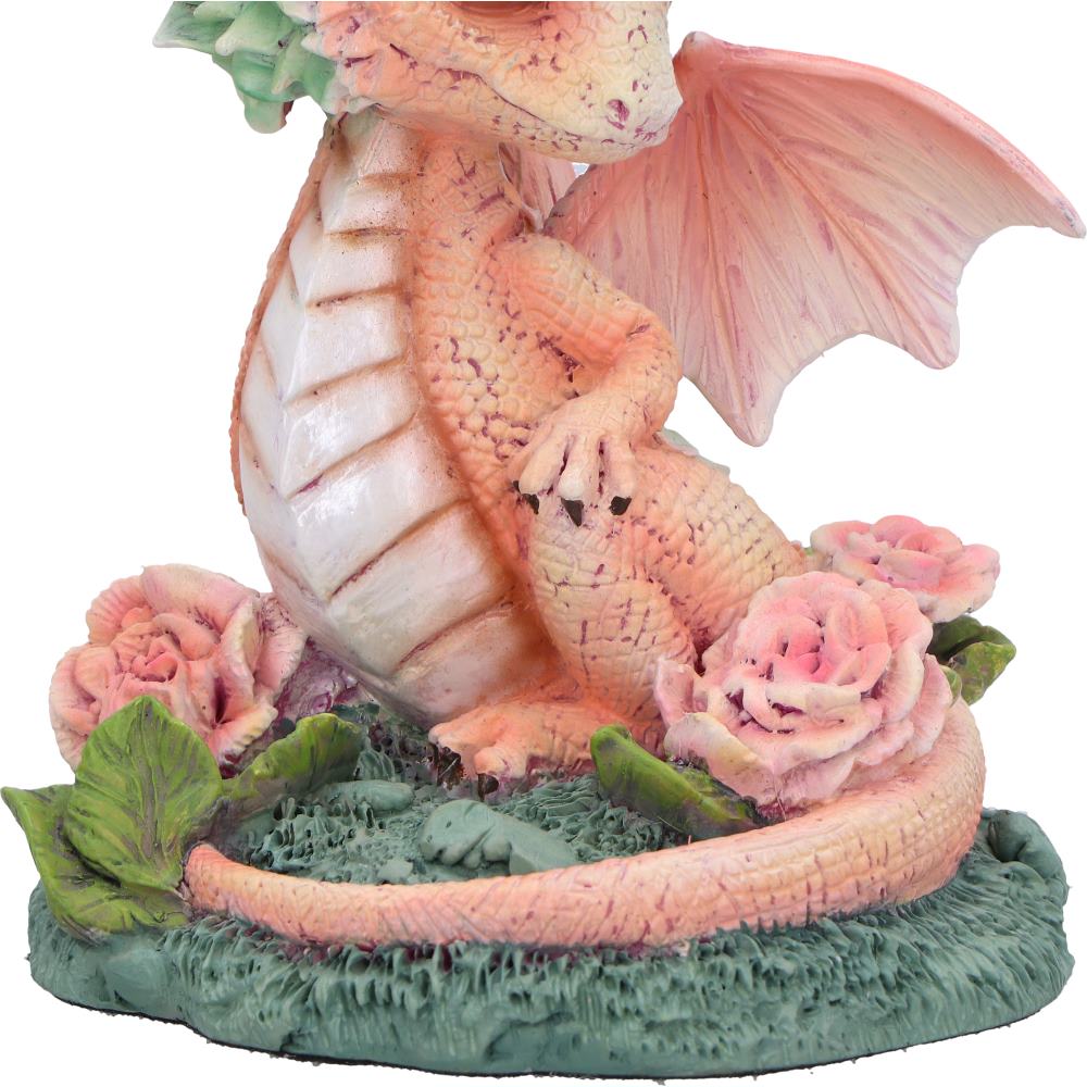 Carnation Flower Dragon Figurine 12cm 6